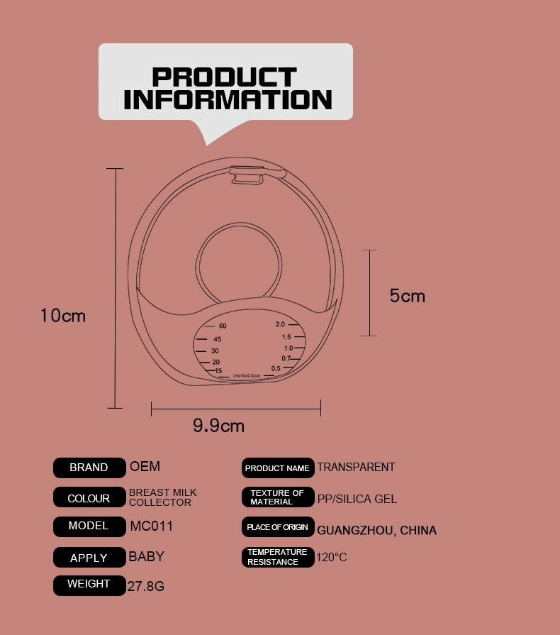 Newest Design Silicone Breast Pump with Suction Cup