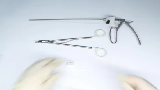 再利用可能なクリップ アプライヤー Hemolok 結紮クリップ腹腔鏡器具